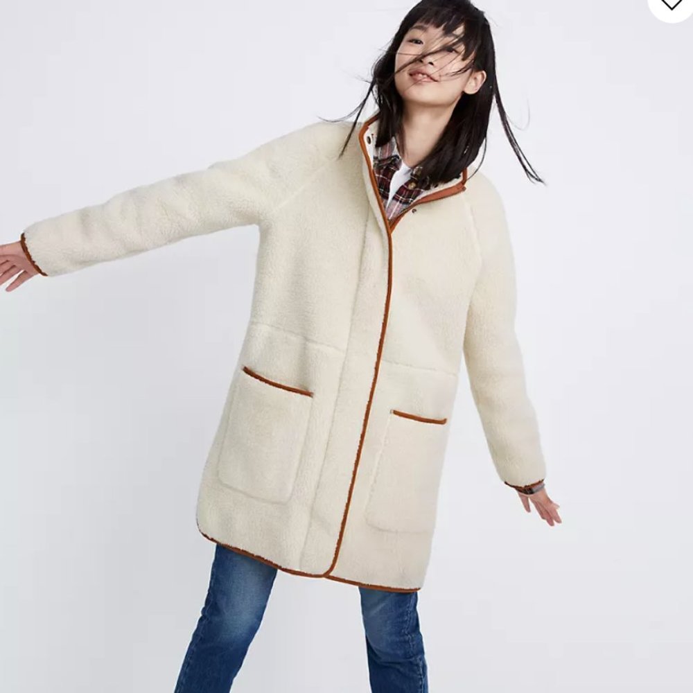 Madewell S SHERPA ESTATE COAT